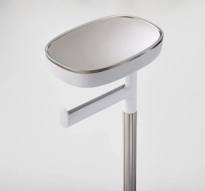 Joseph Joseph EasyStore SST Toilet Roll Hold con Cepillo de Inodoro