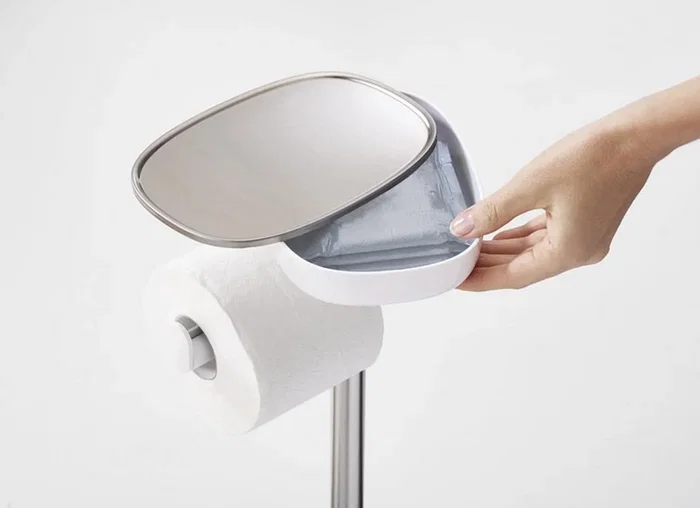 Joseph Joseph EasyStore SST Toilet Roll Hold con Cepillo de Inodoro
