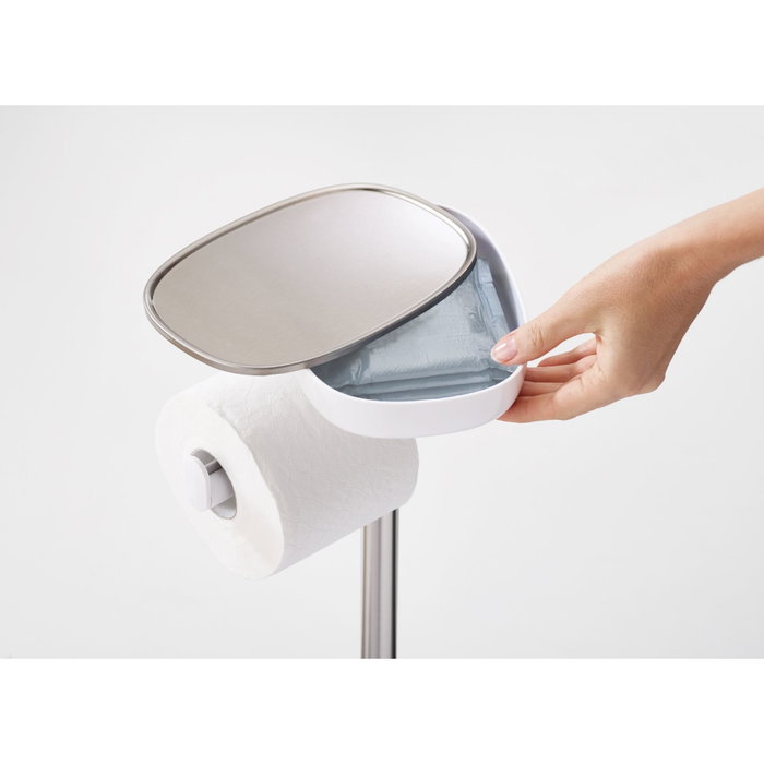 Joseph Joseph EasyStore SST Toilet Roll Hold con Cepillo de Inodoro