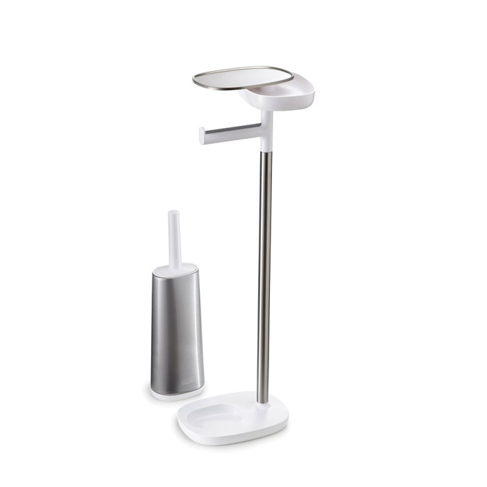 Joseph Joseph EasyStore SST Toilet Roll Hold con Cepillo de Inodoro