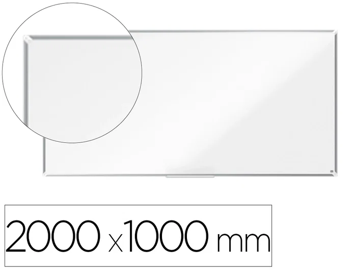NOBO Pizarra Blanca Magnética Premium Plus Acero Vitrificado 200x100 cm
