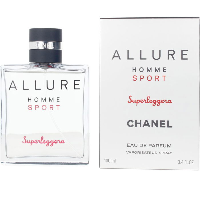Chanel ALLURE HOMME SPORT SUPERLEGGERA Eau de Parfum para Hombre, Perfume Fresco Amaderado Ámbar, 100 ml Chanel ALLURE HOMME SPORT SUPERLEGGERA Eau de Parfum para Hombre, Perfume Fresco Amaderado Ámbar, 100 ml