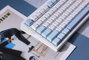 Mchose G75-4A Teclado Mecánico Gaming Inalámbrico RGB 83 Teclas Azul Distribución Polaca