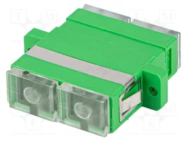 LANBERG Adaptador de fibra óptica SC/APC duplex 9/125µm verde