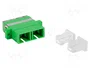 LANBERG Adaptador de fibra óptica SC/APC duplex 9/125µm verde