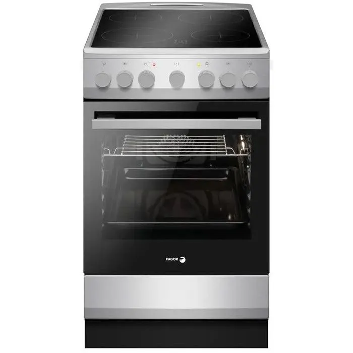 Cocina vitrocerámica - FAGOR-FACV203S - 4 fuegos - 62 L - 50 x 60 cm - Plata
