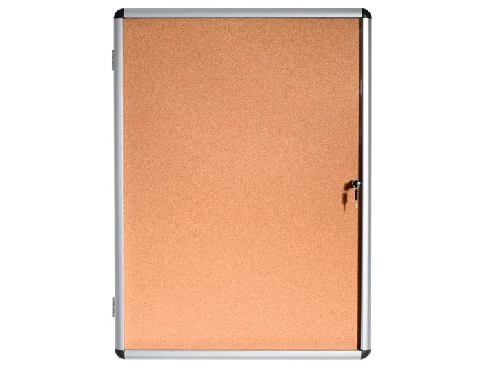 Bi-office Vitrina de Anuncios Interior Fondo Corcho Marco Aluminio Cerradura 720x981 mm