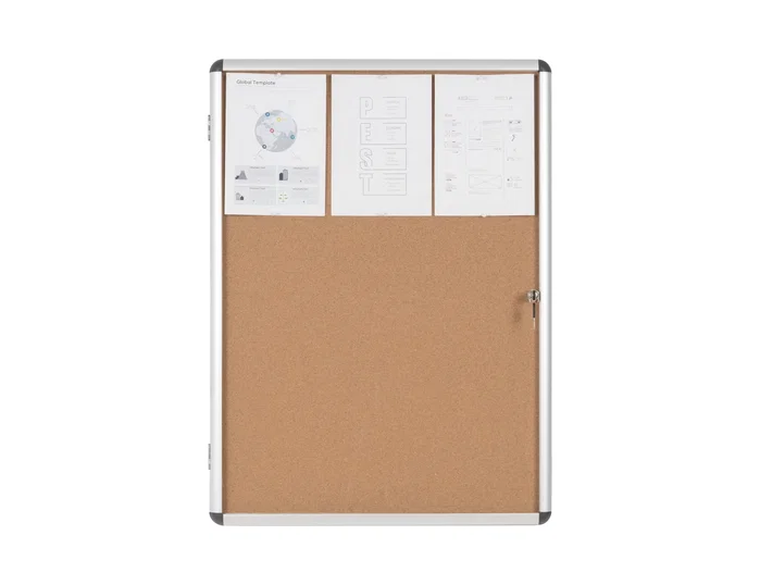 Bi-office Vitrina de anuncios fondo corcho 720x981 mm Bi-office Vitrina de anuncios fondo corcho 720x981 mm