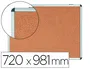 Bi-office Vitrina de Anuncios Interior Fondo Corcho Marco Aluminio Cerradura 720x981 mm