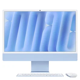 Apple iMac M4 (2024) - Ordenador Todo en Uno con pantalla Retina 4.5K 24" - Chip Apple M4 (10 núcleos CPU, 10 núcleos GPU) - 16 GB RAM - 256 GB SSD - Color Azul