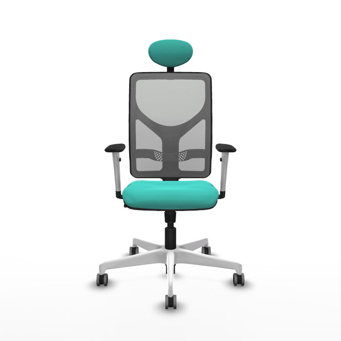 PIQUERAS Y CRESPO Silla de oficina Motilla con mecanismo Sincro, Turquesa y Gris PIQUERAS Y CRESPO Silla de oficina Motilla con mecanismo Sincro, Turquesa y Gris