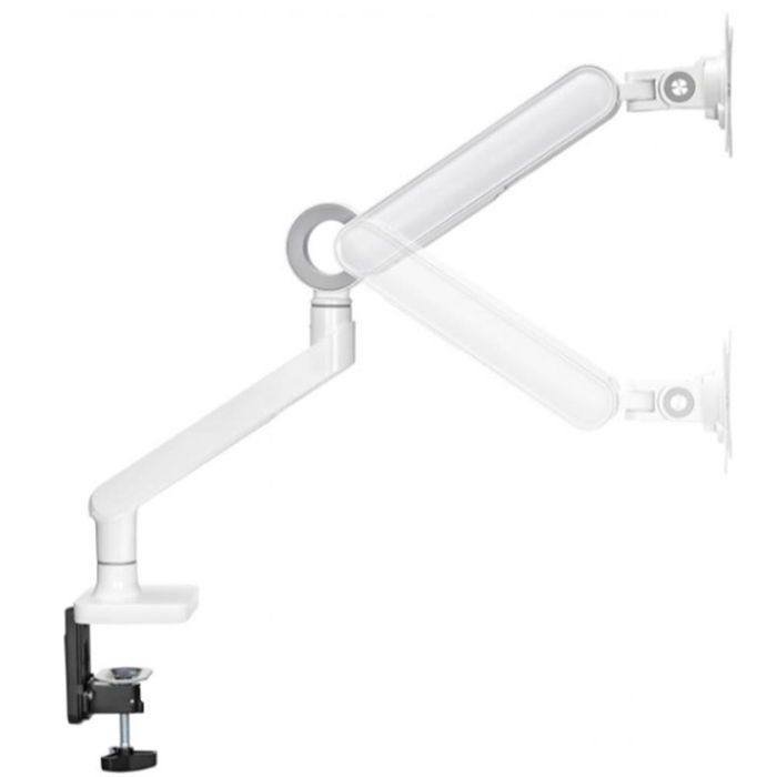 Equip 650185 Soporte Monitor Mesa Gas con Brazo Articulado, Aluminio, VESA 75/100, Ajuste de Altura, Inclinación, Hasta 35" (10.5 kg), Negro