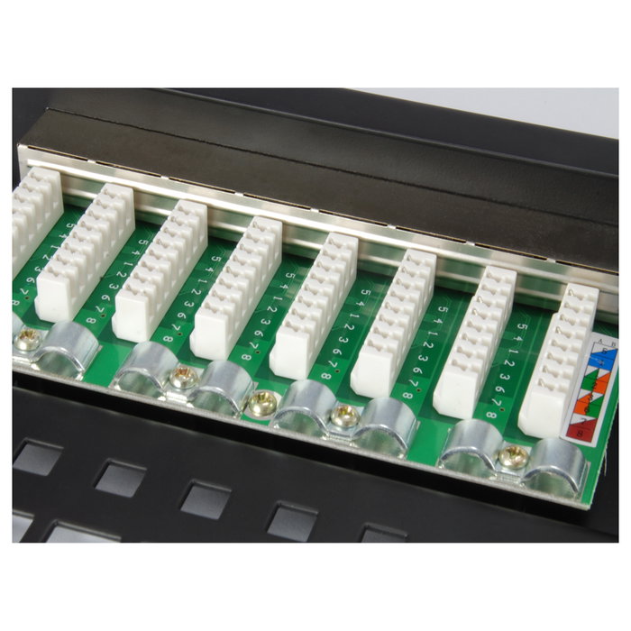 EQUIP Patchpanel 24x RJ45 Cat5e 19 pulg FTP 1U negro
