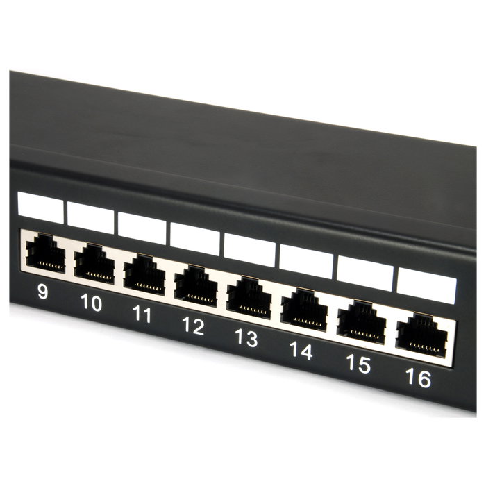 EQUIP Patchpanel 24x RJ45 Cat5e 19 pulg FTP 1U negro