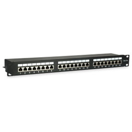 EQUIP Patchpanel 24x RJ45 Cat5e 19" FTP 1HE Negro