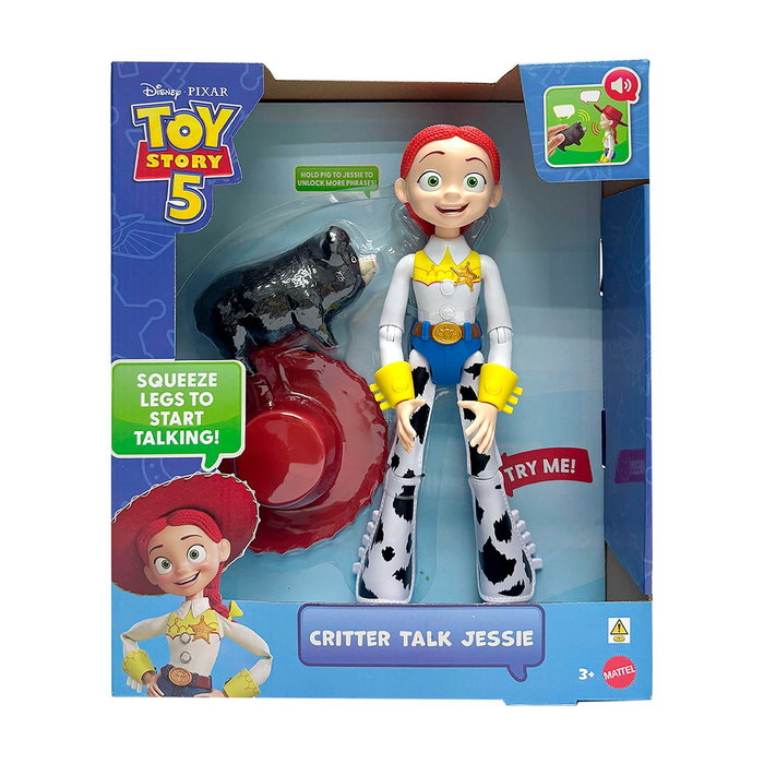 Mattel JMW29 Figura de Acción Deluxe Parlanchina Jessie - Toy Story 5 - Versión en Español para Coleccionistas +4 Años