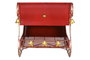 DKD Home Decor Trineo Navidad Tradicional XXL Rojo Dorado 220 x 100 x 110 cm LED Metal