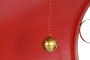 DKD Home Decor Trineo Navidad Tradicional XXL Rojo Dorado 220 x 100 x 110 cm LED Metal