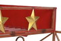 DKD Home Decor Trineo Navidad Tradicional XXL Rojo Dorado 220 x 100 x 110 cm LED Metal