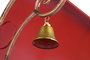 DKD Home Decor Trineo Navidad Tradicional XXL Rojo Dorado 220 x 100 x 110 cm LED Metal