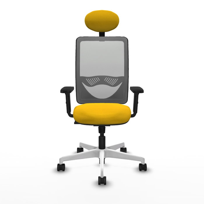 PIQUERAS Y CRESPO Silla de oficina Zulema con mecanismo Sincro, Amarillo y Gris PIQUERAS Y CRESPO Silla de oficina Zulema con mecanismo Sincro, Amarillo y Gris