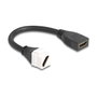 DeLOCK 90326 Cable HDMI Hembra a Hembra 8K 60 Hz 20 cm Negro/Blanco
