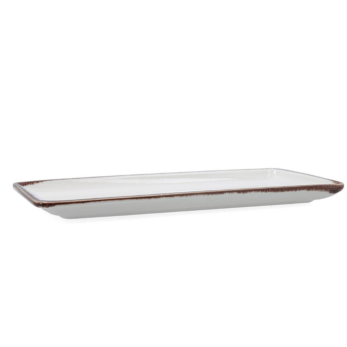 Bandeja Rectangular Porcelana Orion Hydrozero Bidasoa 34x16 cm (6 Unidades)