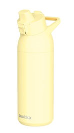 QUOKKA Botella Termo para Niños de 700 ml Acero Inoxidable con Sipper, Color Amarillo Pastel Tide