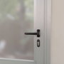 AMIG Manilla Roseta Aluminio Negro para Puertas con Cuadradillo 8 mm