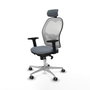 PIQUERAS Y CRESPO Silla de oficina Jorquera Gris y Blanco