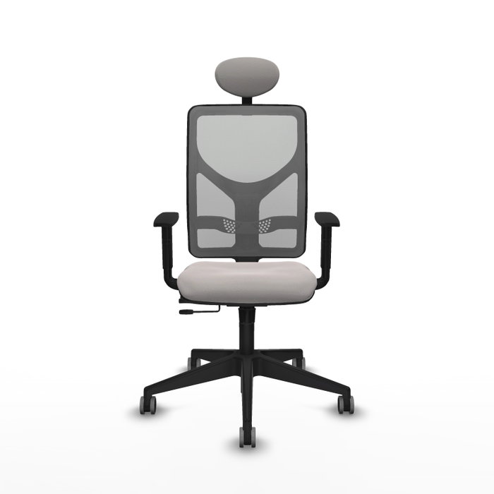 PIQUERAS Y CRESPO Silla de oficina Motilla con mecanismo Sincro/Traslack Blanco y Gris PIQUERAS Y CRESPO Silla de oficina Motilla con mecanismo Sincro/Traslack Blanco y Gris