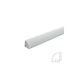 Greenice Perfil de Aluminio para Tira LED Instalación Esquinas con Difusor Opal x 1M