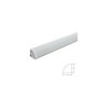 Greenice Perfil de Aluminio para Tira LED Instalación Esquinas con Difusor Opal x 1M