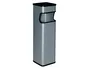 Sie Cenicero papelera 403 gris metalico 66x19x19 cm capacidad 24 litros