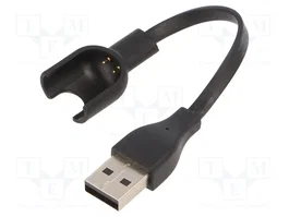 AKYGA Cable de Carga para Xiaomi Mi Band 2, 0,1m, Negro