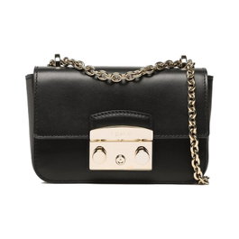 Furla Metropolis Bandolera Negra en Piel de Vaca