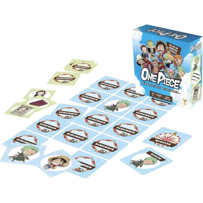 Topi Games - ONE PIECE Recuerda - Juego de mesa - De 2 a 8 jugadores - Mayores de 7 años