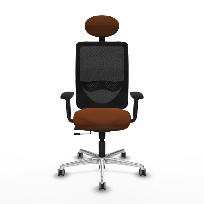 PIQUERAS Y CRESPO Silla de oficina Zulema con mecanismo Sincro/Traslack, Marrón y Negro PIQUERAS Y CRESPO Silla de oficina Zulema con mecanismo Sincro/Traslack, Marrón y Negro