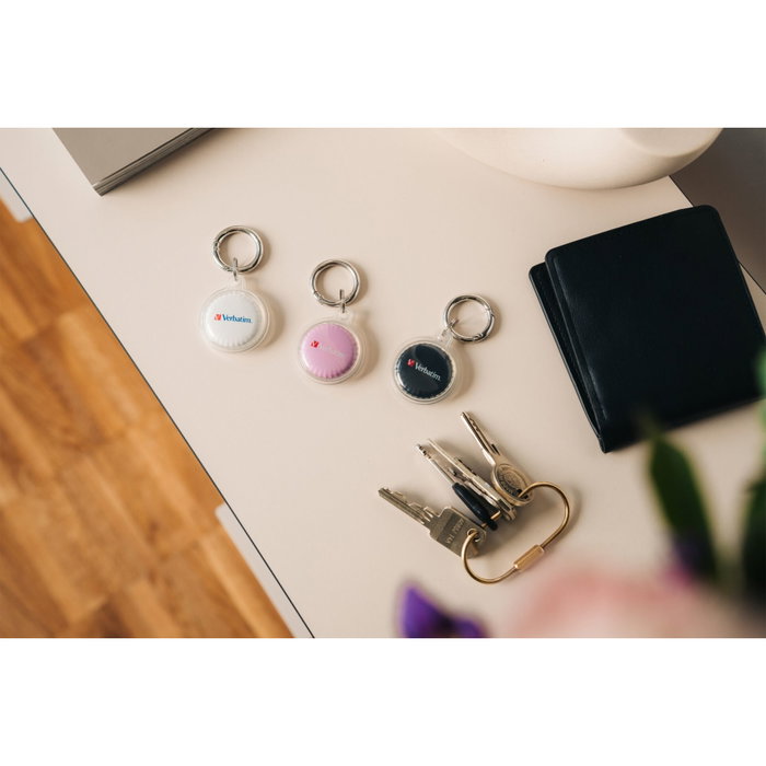 Verbatim My Finder Coin Bluetooth Tracker Pack de 3 (Negro, Blanco y Rosa) 32135