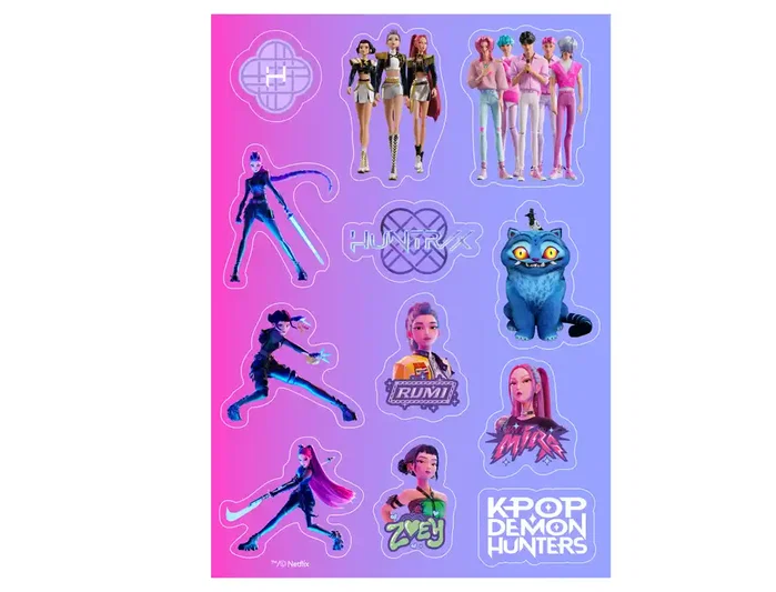 Safta Set pegatinas k-pop demon hunters stationery Safta Set pegatinas k-pop demon hunters stationery