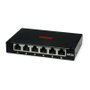 ROLINE Mini-Patchpanel Cat.6A, 6x RJ45, 0.5HE, Negro