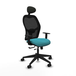 PIQUERAS Y CRESPO Silla de oficina Alocén Bali turquesa