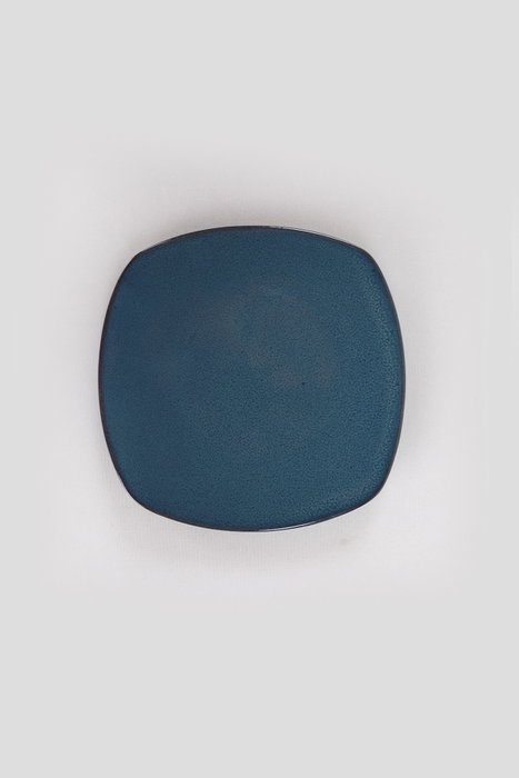Hermia ST001106FQ08A000000MAYD100 Juego de Platos de Postre de Cerámica Azul Oscuro 22x22x2.3 cm (6 Piezas)