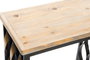 DKD Home Decor Set de 2 Mesitas Auxiliares de Madera Estilo Industrial