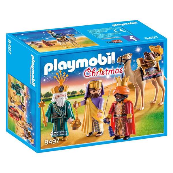 Playmobil Figuras Reyes Magos Christmas Navidad Set de Juguete