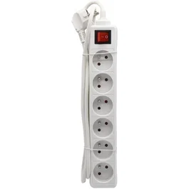 GAO AUC4004282473169 Regleta 6 Enchufes Con Interruptor Cable 1,4m Protección Infantil