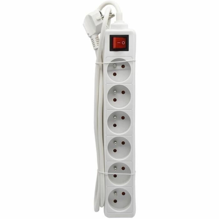 AUCUNE Unidad doméstica de 6 enchufes con interruptor y protección infantil AUCUNE Unidad doméstica de 6 enchufes con interruptor y protección infantil