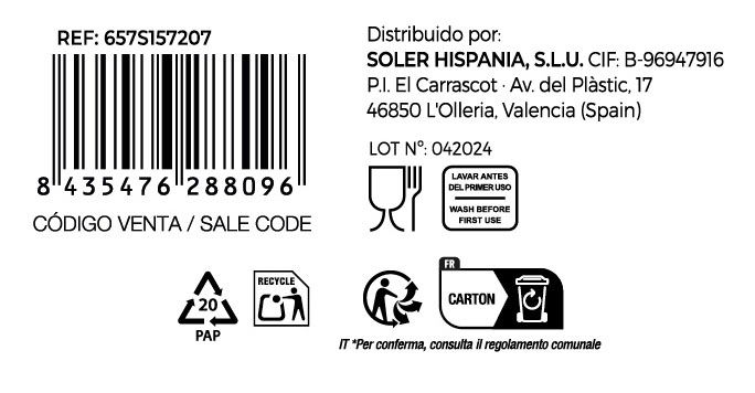Inde Set 6 Copas de Champagne "Sen" 22 cl (4 x 5 x 22 cm)