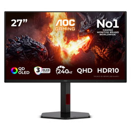 AOC Q27G4ZDR Monitor Gaming QD-OLED 27 Pulgadas QHD 240Hz