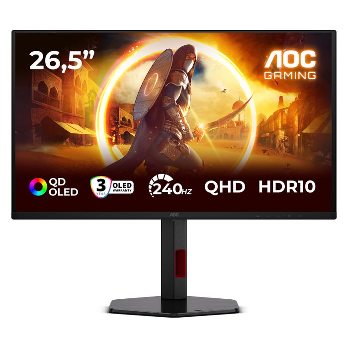 AOC Q27G4ZDR Monitor Gaming QD-OLED QHD 240Hz 26.5 pulgadas AOC Q27G4ZDR Monitor Gaming QD-OLED QHD 240Hz 26.5 pulgadas